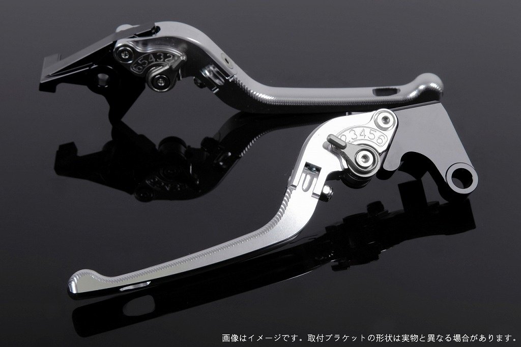 SPEEDRA スピードラ アジャストレバー 3D可倒式 スクランブラーカフェレーサー DUCATI ドゥカティ ブレーキレバー ハンドル周辺パーツ ハンドル アジャスターカラー：チタン / レバー本体カラー：シルバー