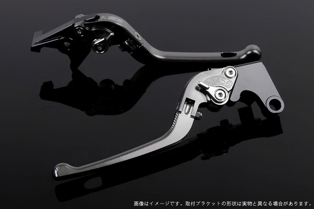 SPEEDRA スピードラ アジャストレバー 3D可倒式 スクランブラー デザートスレッド モンスター797 モンスター821 DUCATI ドゥカティ ブレーキレバー ハンドル周辺パーツ ハンドル レバー本体カラー：チタン / アジャスターカラー：シルバー
