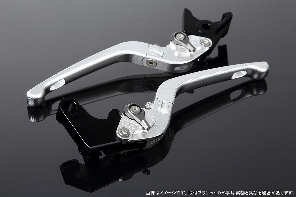SPEEDRA スピードラ アジャストレバー 3D可倒式 スクランブラーカフェレーサー DUCATI ドゥカティ ブレーキレバー ハンドル周辺パーツ ハンドル アジャスターカラー：マットチタン / レバー本体カラー：マットシルバー