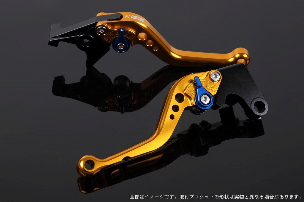SPEEDRA スピードラ アジャストレバー スタンダードショート XMAX YAMAHA ヤマハ ブレーキレバー ハンドル周辺パーツ ハンドル アジャスターカラー：ブルー / レバー本体カラー：ゴールド