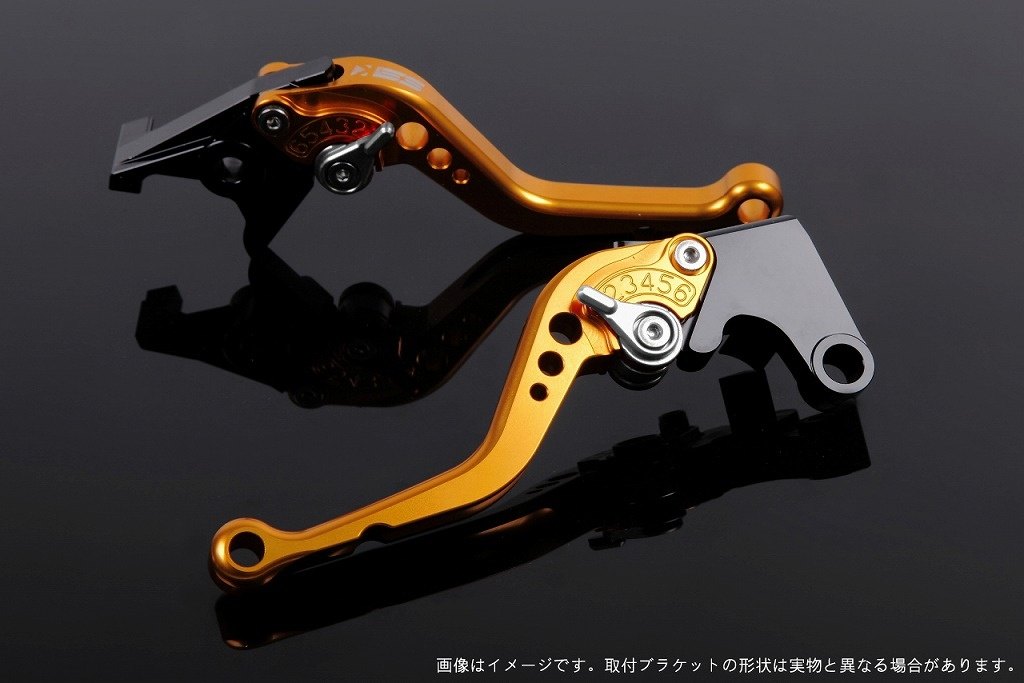 SPEEDRA スピードラ アジャストレバー スタンダードショート スクランブラーカフェレーサー DUCATI ドゥカティ ブレーキレバー ハンドル周辺パーツ ハンドル レバー本体カラー：ゴールド / アジャスターカラー：シルバー