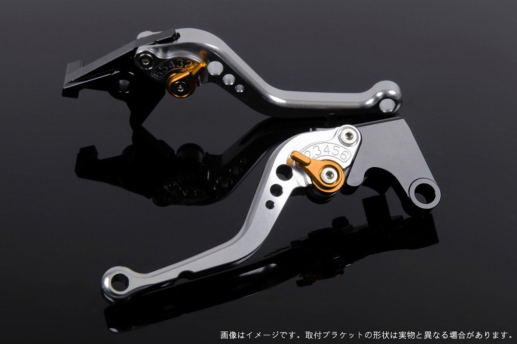 SPEEDRA スピードラ アジャストレバー スタンダードショート スクランブラーカフェレーサー DUCATI ドゥカティ ブレーキレバー ハンドル周辺パーツ ハンドル レバー本体カラー：シルバー / アジャスターカラー：ゴールド