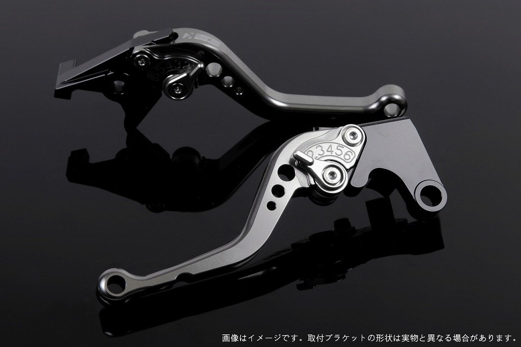 SPEEDRA スピードラ アジャストレバー スタンダードショート スクランブラーカフェレーサー DUCATI ドゥカティ ブレーキレバー ハンドル周辺パーツ ハンドル レバー本体カラー：チタン / アジャスターカラー：シルバー