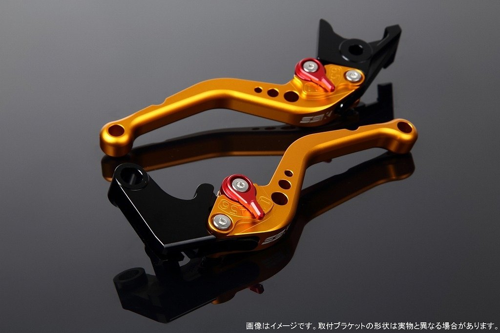 SPEEDRA スピードラ アジャストレバー スタンダードショート XMAX YAMAHA ヤマハ ブレーキレバー ハンドル周辺パーツ ハンドル アジャスターカラー：マットレッド / レバー本体カラー：マットゴールド 8,908円