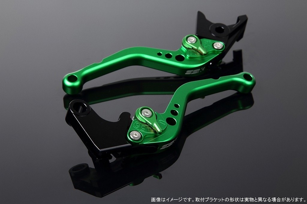 SPEEDRA スピードラ アジャストレバー スタンダードショート XMAX YAMAHA ヤマハ ブレーキレバー ハンドル周辺パーツ ハンドル レバー本体カラー：マットグリーン / アジャスターカラー：マットグリーン
