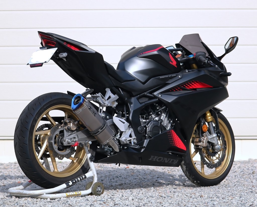 WR’S ダブルアールズ 【JMCA認証】SS-OVAL SHORT_LINE フルエキゾーストマフラー CBR250RR HONDA ホンダ マフラー サイレンサータイプ：ソリッドチタン