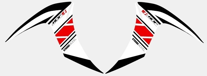 MDF エムディーエフ 車種別グラフィックデカールキット CYGNUS X ストロボ シグナスX YAMAHA ヤマハ グラフィックキット 外装 フロントサイド部分、左右セット