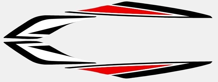 MDF エムディーエフ 車種別グラフィックデカールキット CYGNUS X ストロボ シグナスX YAMAHA ヤマハ グラフィックキット 外装 アンダーカバー部分、左右セット