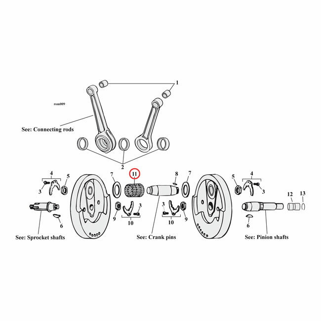 MCS エムシーエス コネクティングロッド ローラー ＆ リテーナーセットスタンダード【CONNEC ROD ROLLER RETAINER SET STD】 52-99 XLNU HARLEY-DAVIDSON ハーレーダビッドソン コンロッド エンジンパーツ エンジン