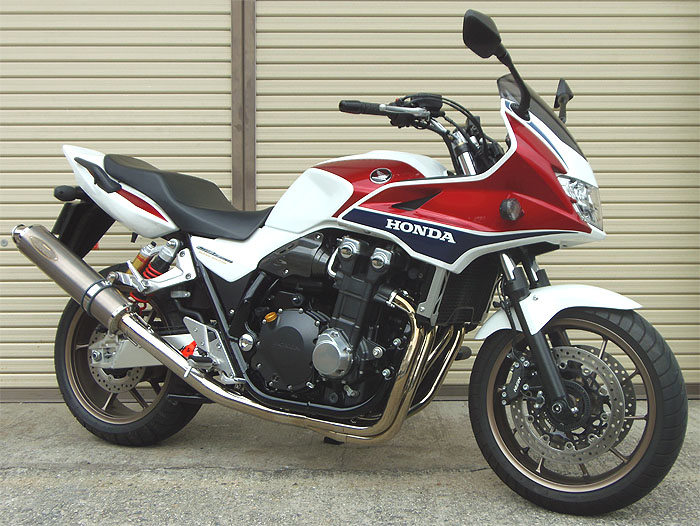techserfu テックサーフ [ZEEX SUPER STINLESS MUFFLER]ジークス スーパーステンレス フルエキゾーストマフラー CB1300SF HONDA ホンダ マフラー サイレンサーアウター素材：ソリッドチタン