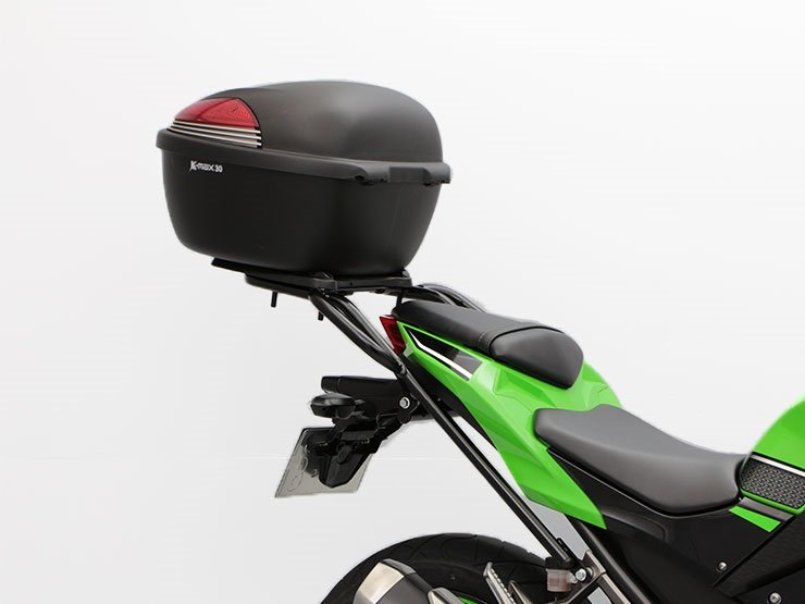 ENDURANCE エンデュランス タンデムグリップ付きリアキャリア＋リアボックスセット Ninja250 KAWASAKI カワサキ リアキャリア 外装
