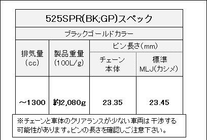 あけを 525SPR EKチェーン 江沼チェーン スリード Threed シリーズ 黒