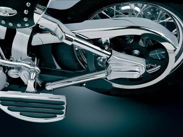 Kuryakyn クリアキン スイングアームカバーセット(チューブカバーのみ) FXST Softail [ソフテイル] 00-07 HARLEY-DAVIDSON ハーレーダビッドソン スイングアームカバー・プロテクター 外装｜ウェビック　店
