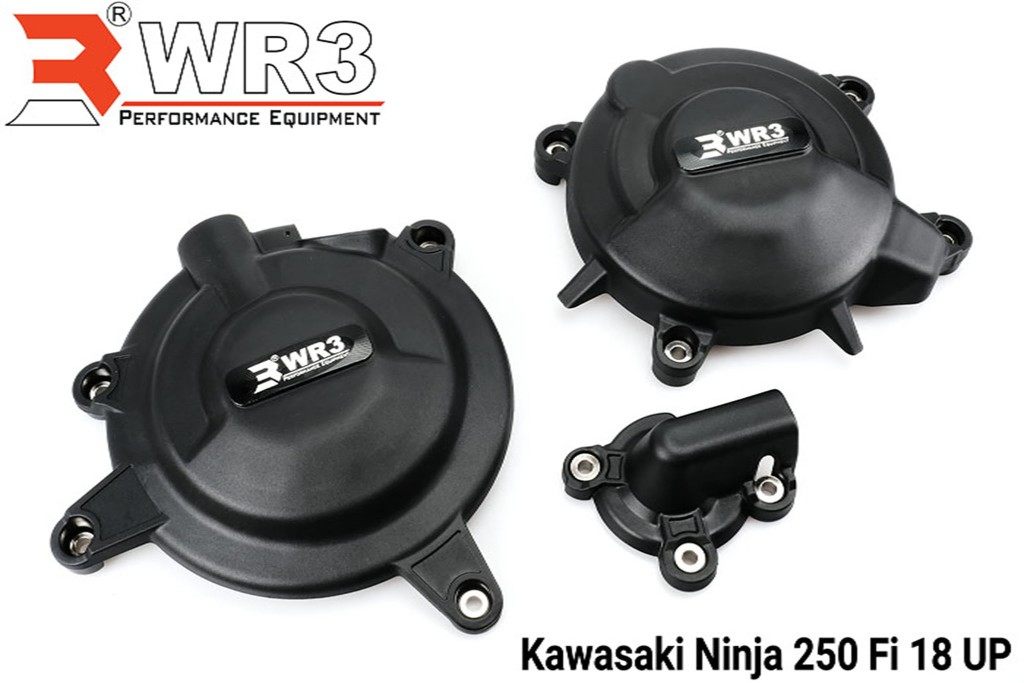 WR3 ダブルアールスリー エンジンカバーセット ニンジャ250 KAWASAKI カワサキ エンジンパーツ エンジン｜ウェビック　店