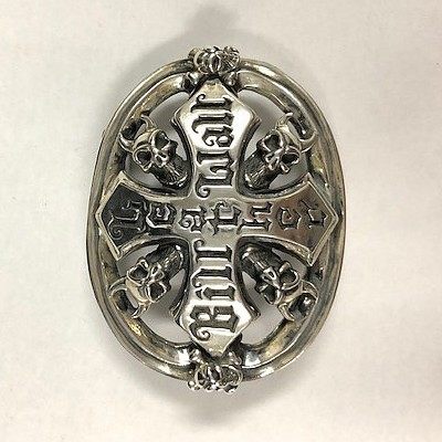 部品屋K&W 【Bill Wall Leather(ビルウォールレザー)】Demon Skull Logo Belt Buckle ベルトバックル その他アパレルグッズ アパレル