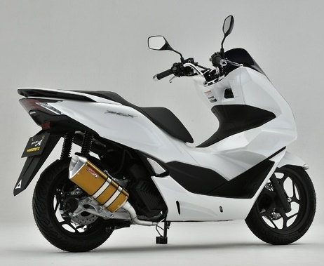 YAMAMOTO RACING ヤマモトレーシング フルエキゾーストマフラー TYPE-SA PCX125 HONDA ホンダ マフラー サイレンサータイプ：ゴールド(陽極酸化処理)｜ウェビック　店