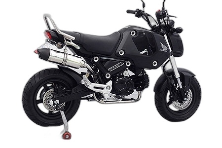 WirusWin ウイルズウィン ロイヤルアップマフラー【フルエキゾースト】 グロムMSX125 HONDA ホンダ フルエキゾーストマフラー マフラー サイレンサー出口：ユーロタイプ / キャタライザー(排ガス浄化触媒)：無し / サイレンサー仕様：ブラックカーボンバージョンアップ