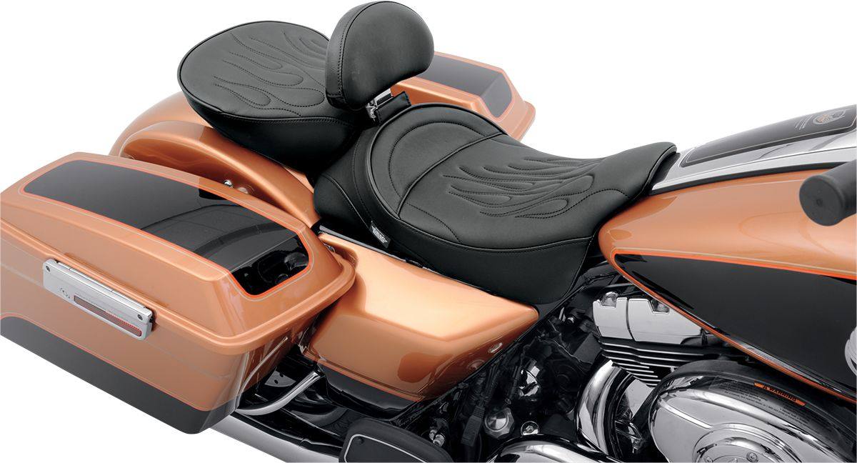 Drag Specialties ドラッグスペシャリティーズ シート ピリオンシートパッド ワイド フレイム8-17FL 【SEAT PILLION WD FLM8-17FL [0801-0468]】 HARLEY-DAVIDSON ハーレーダビッドソン シート関連 外装