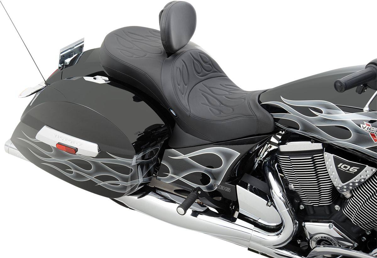 Drag Specialties ドラッグスペシャリティーズ シート ロープロファイル フレイム CROSS COUNTRY 【SEAT LOPRO FLM CRSCNTRY [0810-1543]】 Cross Country 2010 - 2015 Roads VICTORY ヴィクトリー シート関連 外装