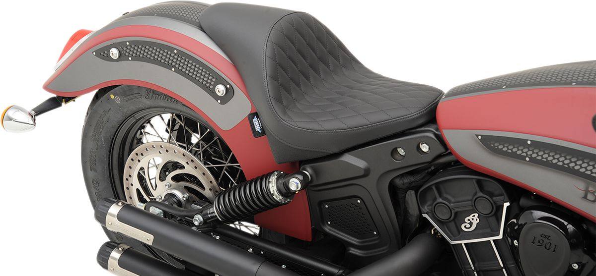 Drag Specialties ドラッグスペシャリティーズ ソロブラック ダイヤ SOLAR SCOUT 【SOLO BLK DIAM SOLR [0810-1991]】 Scout 2015 - 2017 Sixty 2016 INDIAN MOTORCYCLE インディアン シート シート関連 外装