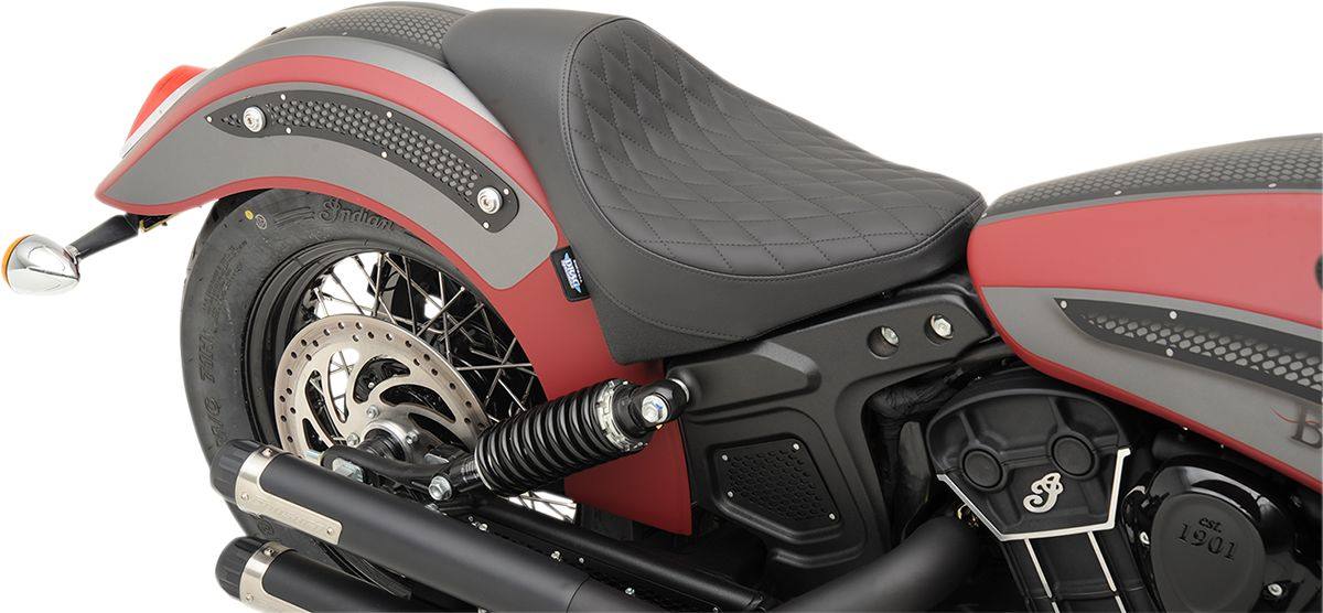 Drag Specialties ドラッグスペシャリティーズ ソロシート エクステンション ブラック ダイヤ 【SEAT SOLO EXT BLK DIAM [0810-2003]】 Scout 2015 - 2017 Sixty 2016 INDIAN MOTORCYCLE インディアン シート シート関連 外装