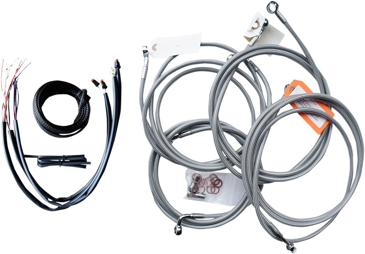 LA CHOPPERS エルエーチョッパーズ ブレーキラインキット 12-14' FL 2014-2016 ABS用【CABLE KT 12-14'14-16FLABS [0610-1250]】 Electra Glide Ultra Classic EFI - FLHTCU 2014 2015 Low-FLHTCUL Limited FLHTK Street FLHX Special FLHXS Low-FLHTKL ブレーキ