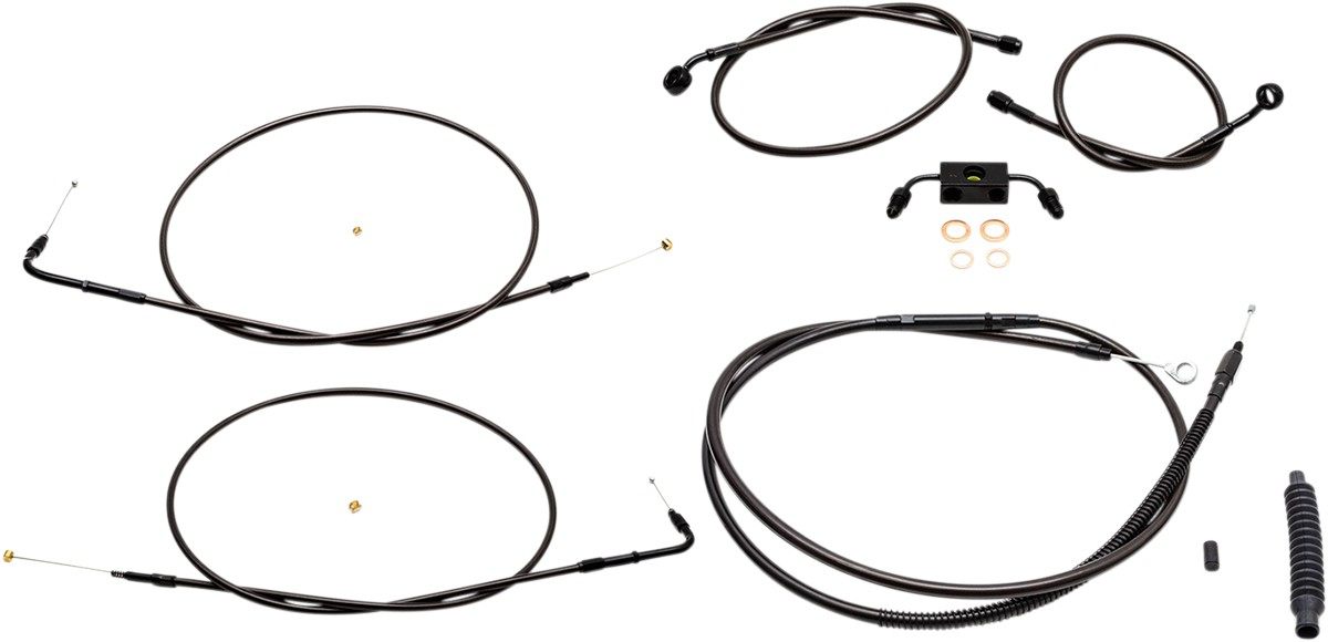 LA CHOPPERS エルエーチョッパーズ ケーブルキット ミッドナイトモデル FXD 2015-17 ABS用【CABLE KT MN 15-17 ABS [0610-1831]】 Dyna Street Bob EFI - FXDB 2012 2017 Super Glide Custom FXDC 2014 HARLEY-DAVIDSON ハーレーダビッドソン ワイヤーキット ハンドル｜ウェビック　店
