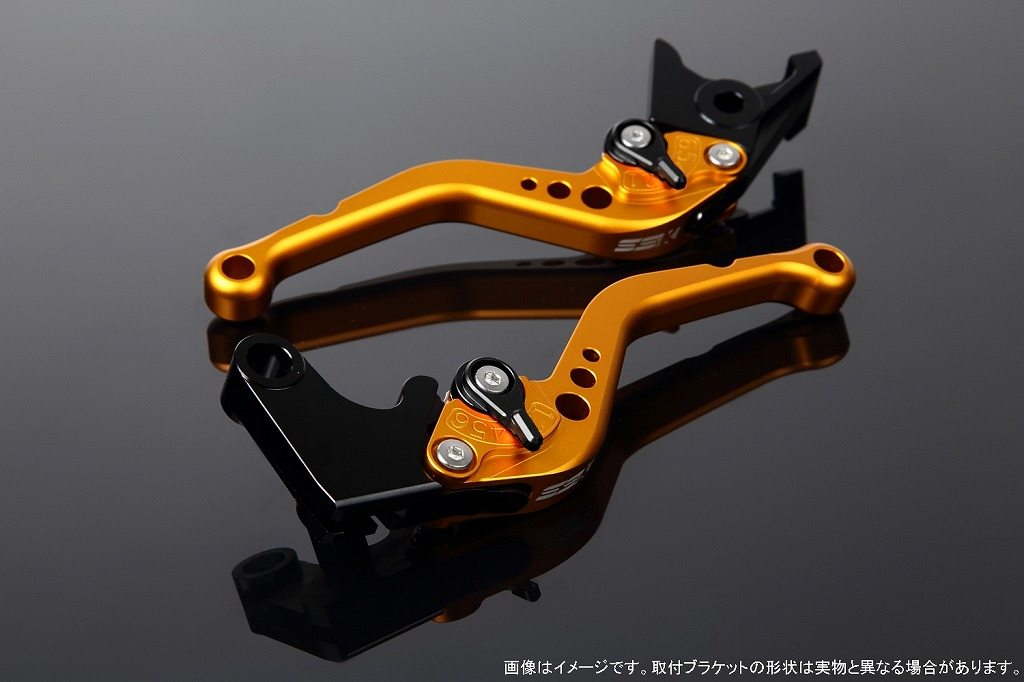 SPEEDRA スピードラ アルミビレットアジャストレバーセット スタンダードショート MT-03 MT-25 YZF-R25 YZF-R3 YAMAHA ヤマハ ブレーキ・クラッチレバーセット ハンドル周辺パーツ ハンドル レバー本体カラー：マットゴールド / アジャスターカラー：マットブラック