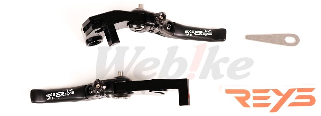 REYS レイス Aluminum Brake Lever Set YZF-R15 V3／V4 ABS，MT-15／V2 ABS MT-15 V2 V3 V4 YAMAHA ヤマハ ブレーキレバー ハンドル周辺パーツ ハンドル カラー：ブラック / タイプ：レーシングバージョン (ショート)