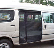 Rotas Rv ロータスアールブイ 防虫ネット スライドドアWファスナー 助手席側 100系ハイエース用 100系ハイエース