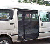 Rotas Rv ロータスRV 防虫ネット 日産バネット(NV200)用 日産バネットNV200 トランポ用品 装着位置：スライドドア左（助手席側）