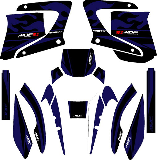 MDF エムディーエフ 車種別グラフィックデカールキット LANZAファイア ランツァ DT230 YAMAHA ヤマハ グラフィックキット 外装 ■コンプリートデカール（フルセット）