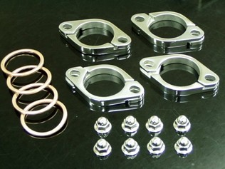 SPEC ENG. スペックエンジニアリング マフラーフランジ＆ナットセット GPZ900R NINJA [ニンジャ]：GPZ750R [ニンジャ]：ZZR1100C：ZZR1100D：ZX-10：GPZ1100：GPZ1000RX [ニンジャ]：ZRX1100：ZRX1200 KAWASAKI カワサキ マフラーフランジ マフラー｜ウェビック　店