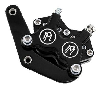Performance Machine パフォーマンスマシン 4Pフロントキャリパー (クラシック) 125&times;4SL XLH シングルディスク付きストック カスタムスポークホイール FXLR HARLEY-DAVIDSON ハーレーダビッドソン キャリパー ブレーキ｜ウェビック　店