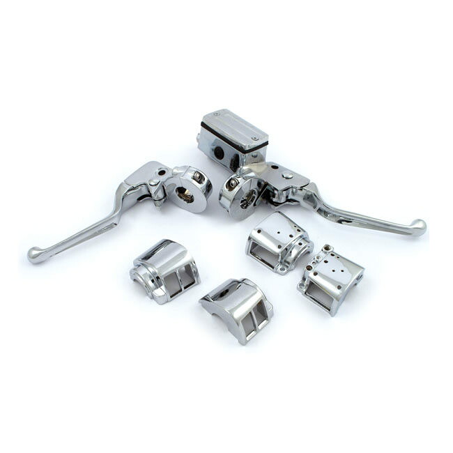 MCS エムシーエス ハンドルバーコントロールキットボア【H BAR CONTROL KIT BORE】 82-83 DUAL DISC MODELS NU FITS ALL 82-95 H-D HARLEY-DAVIDSON ハーレーダビッドソン ブレーキ・クラッチレバーセット ハンドル周辺パーツ ハンドル