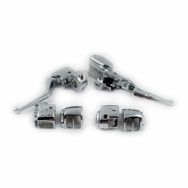 MCS エムシーエス ハンドルバーコントロールキットボア【H／BAR CONTROL KIT BORE】 96-13 B．T．EXCL． 11-13 SOFTAIL； 12-13 DYNA FXCW TOURING； 96-03 XLyNU HARLEY-DAVIDSON ハーレーダビッドソン ブレーキ・クラッチレバーセット ハンドル周辺パーツ ハンドル