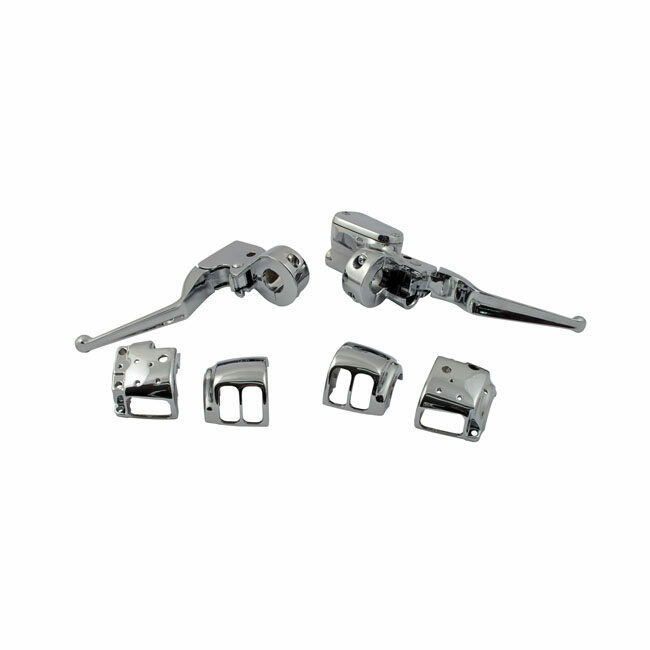 MCS エムシーエス ハンドルバー コントロールキット【HANDLEBAR CONTROL KIT】 04-06 XLNU SINGLE DISC HARLEY-DAVIDSON ハーレーダビッドソン ブレーキ・クラッチレバーセット ハンドル周辺パーツ ハンドル｜ウェビック　店