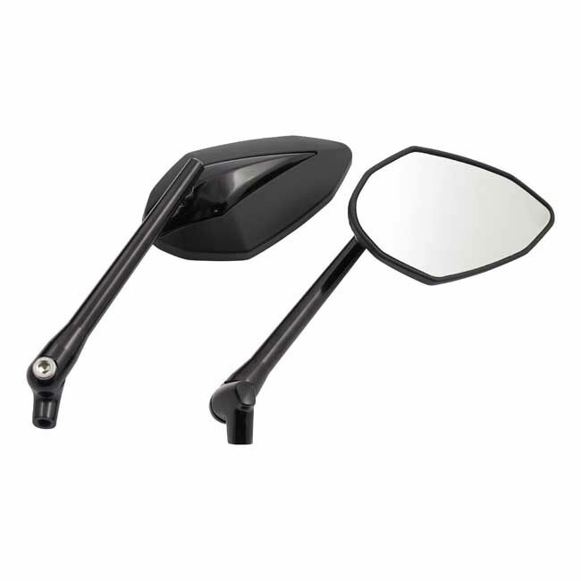 MCS エムシーエス ダブルDEUCE ミラー【DOUBLE DEUCE MIRROR】 ミラー ハンドル COLOR：BLACK ABS HEAD & BLACK ANODIZED STEM