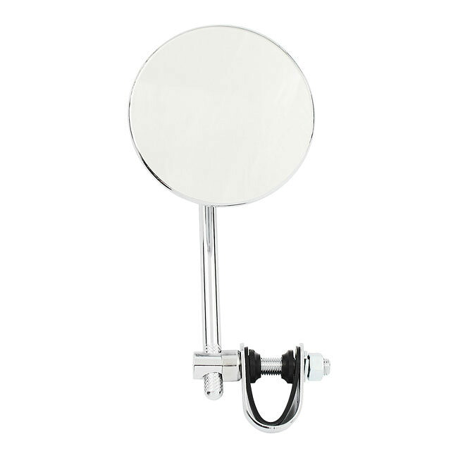 MCS エムシーエス ラウンド ランプオンミラー【ROUND CLAMP ON MIRROR】 65-UP H-D HARLEY-DAVIDSON ハーレーダビッドソン ミラー ハンドル