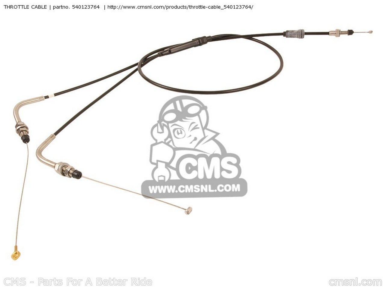 CMS シーエムエス CABLE-THROTTLE JH1200-A4 JETSKI ULTRA 150 2002 USA KAWASAKI カワサキ スロットルワイヤー・アクセルワイヤー ハンドル周辺パーツ ハンドル