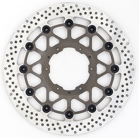 SUNSTAR サンスター ワークスエキスパンド フロントディスクローター CB1000R CB1300 SUPER BOL D’OR FOUR TOURING CB900 HORNET CBR1000RR RVT1000R VTR1000SP-1 VTR1000SP-2 HONDA ホンダ ブレーキディスクローター ブレーキ 右用 / フローティングピンカラー:ゴールド|ウェビック 店