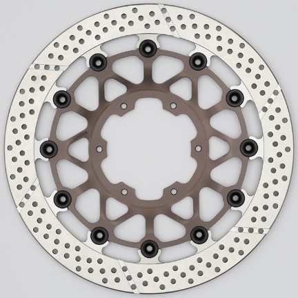 SUNSTAR サンスター ワークスエキスパンド フロントディスクローター CBR600RR CB900 HORNET CB1000R CBR1000RR CB1300 SUPER BOL D’OR FOUR TOURING HONDA ホンダ ブレーキディスクローター ブレーキ 左用 / フローティングピンカラー:シルバー|ウェビック 店