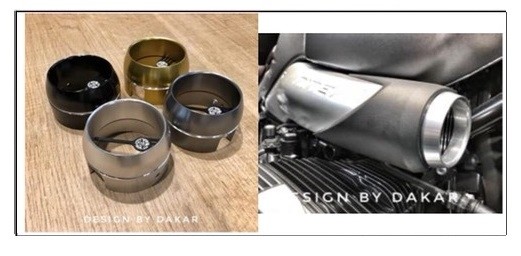 DK design ディーケーデザイン インテークトリムカバー (タイプ2) RnineT BMW その他マフラーオプション・補修部品 マフラー