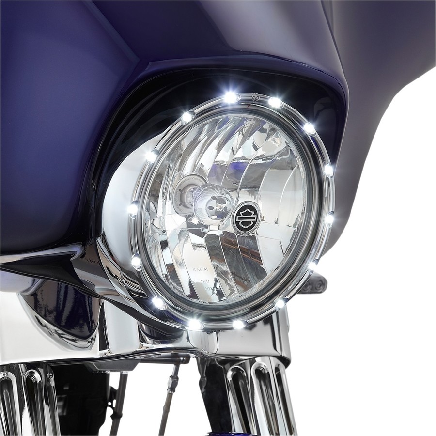 ARLEN NESS アレンネス ファイア リング LED ヘッドライト FLST【FIRE RING H/L FLST】 HARLEY-DAVIDSON ハーレーダビッドソン 灯火類 電装系 HOUSING COLOR:Chrome (FINISH:Chrome)|ウェビック 店
