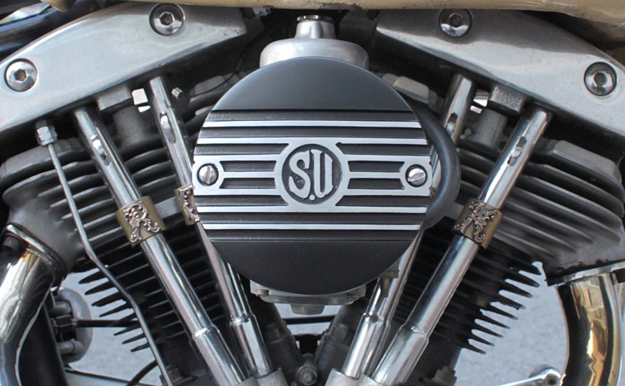 FORK フォーク スリップオンカバー フィン フラットタイプ SU タイプエアクリーナー HARLEY-DAVIDSON ハーレーダビッドソン エアクリーナーカバー 外装