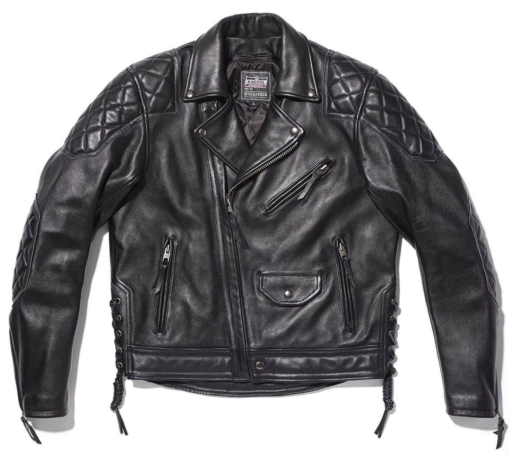 楽天市場】【KADOYA KW-EVO】 レザージャケット パデッドダブル