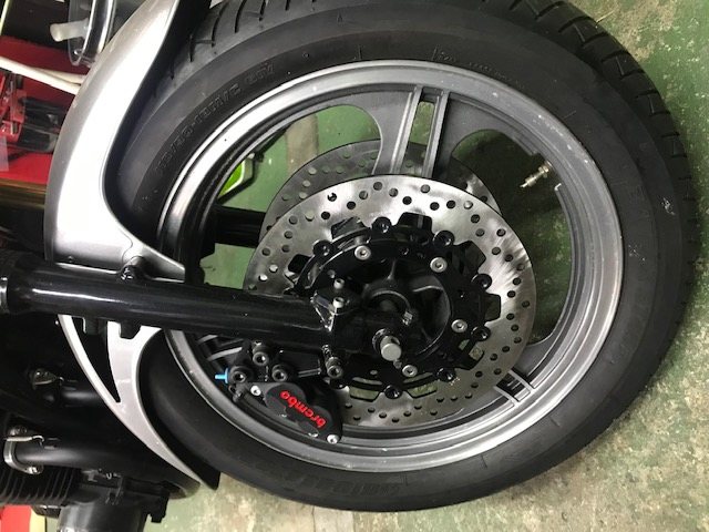SPEED SHOP ITO スピードショップイトウ GPz750用ブレンボ40mmキャリパーサポート GPz750 KAWASAKI カワサキ キャリパーサポート・ブラケット ブレーキ 適合サンスターローター外径サイズ：320mm
