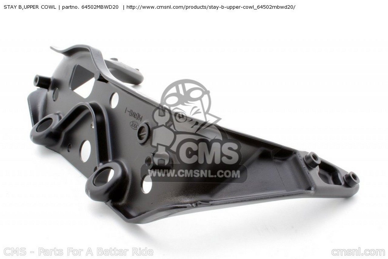 CMS シーエムエス STAY B，UPPER COWL CBR600F HURRICANE 1 BRAZIL ENGLAND EUROPEAN DIRECT SALES / 25K FRANCE GERMANYCAT MEXICO 2 GERMANY 3 4 5 AUSTRALIA IRELAND 6 CBR600F4 SUPERSPORT USA KOREA CBR600FR HONDA ホンダ カウルステー 外装