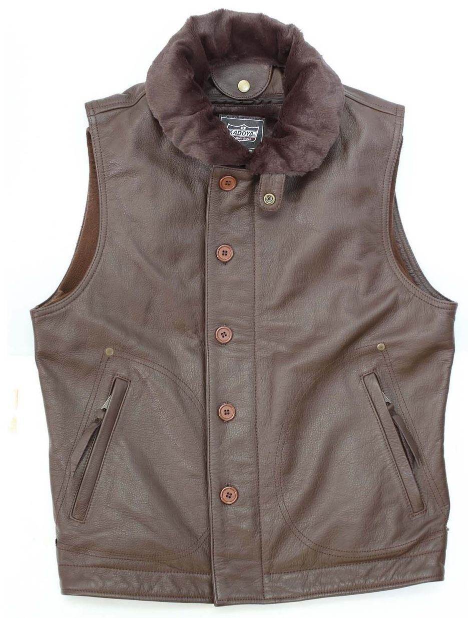 KADOYA カドヤ DECK CREW VEST ミリタリーレザーベスト ベスト アパレル