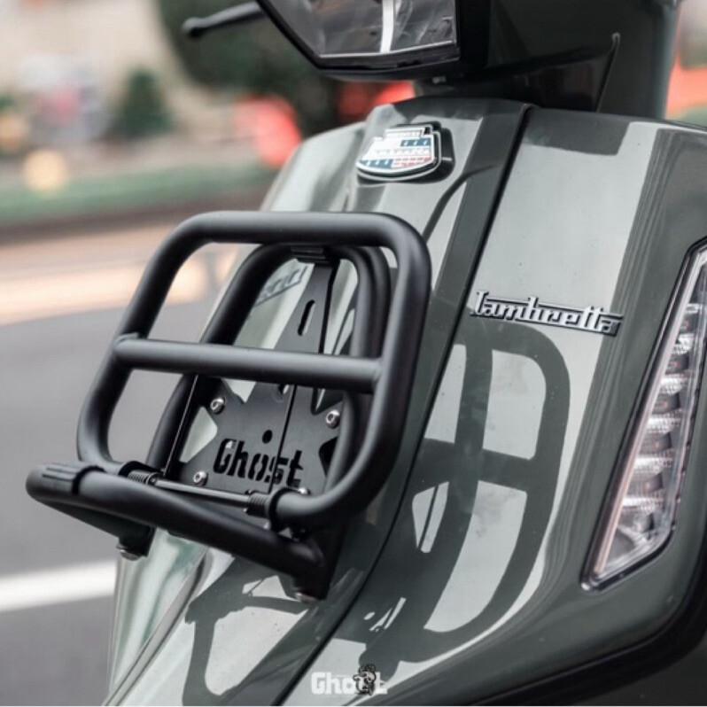 Ghost Factory ゴーストファクトリー Black Iron Front Rack X300 LAMBRETTA ランブレッタ フロントキャリア 外装